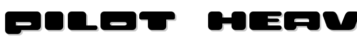PILOT  Heavy font